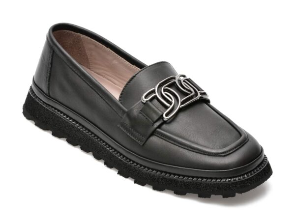 Pantofi GRYXX negri, 146630K, din piele naturala