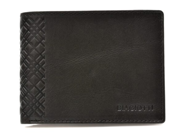 Portofel BIAGIOTTI negru, 21W761, din piele naturala