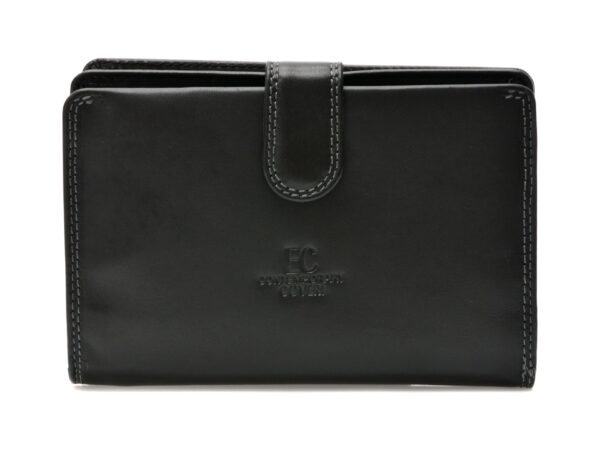 Portofel CONTEMPORARY COVERI negru, 1972ST1, din piele naturala