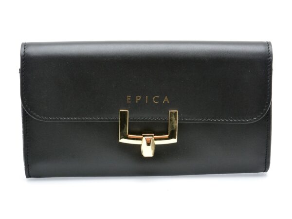 Portofel EPICA negru, M2, din piele naturala