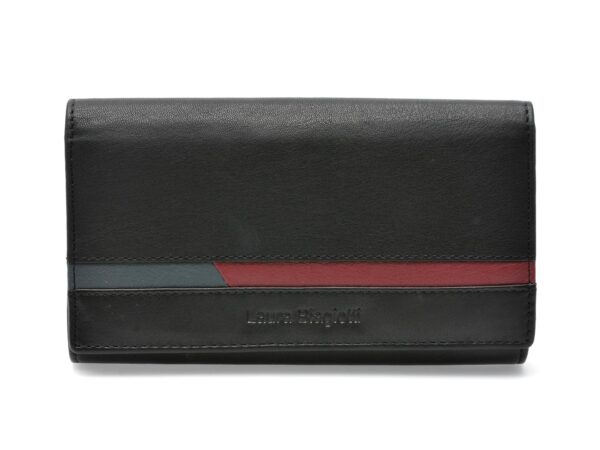 Portofel LAURA BIAGIOTTI negru, 76130, din piele naturala
