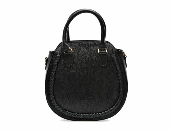 Poseta EPICA neagra, AA502, din piele naturala