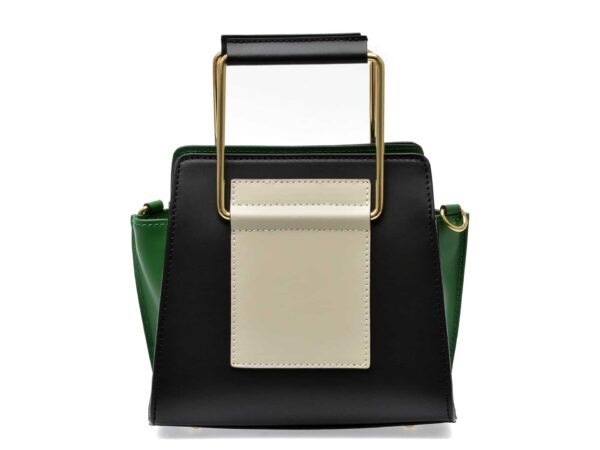 Poseta FLAVIA PASSINI neagra, AA5039, din piele naturala