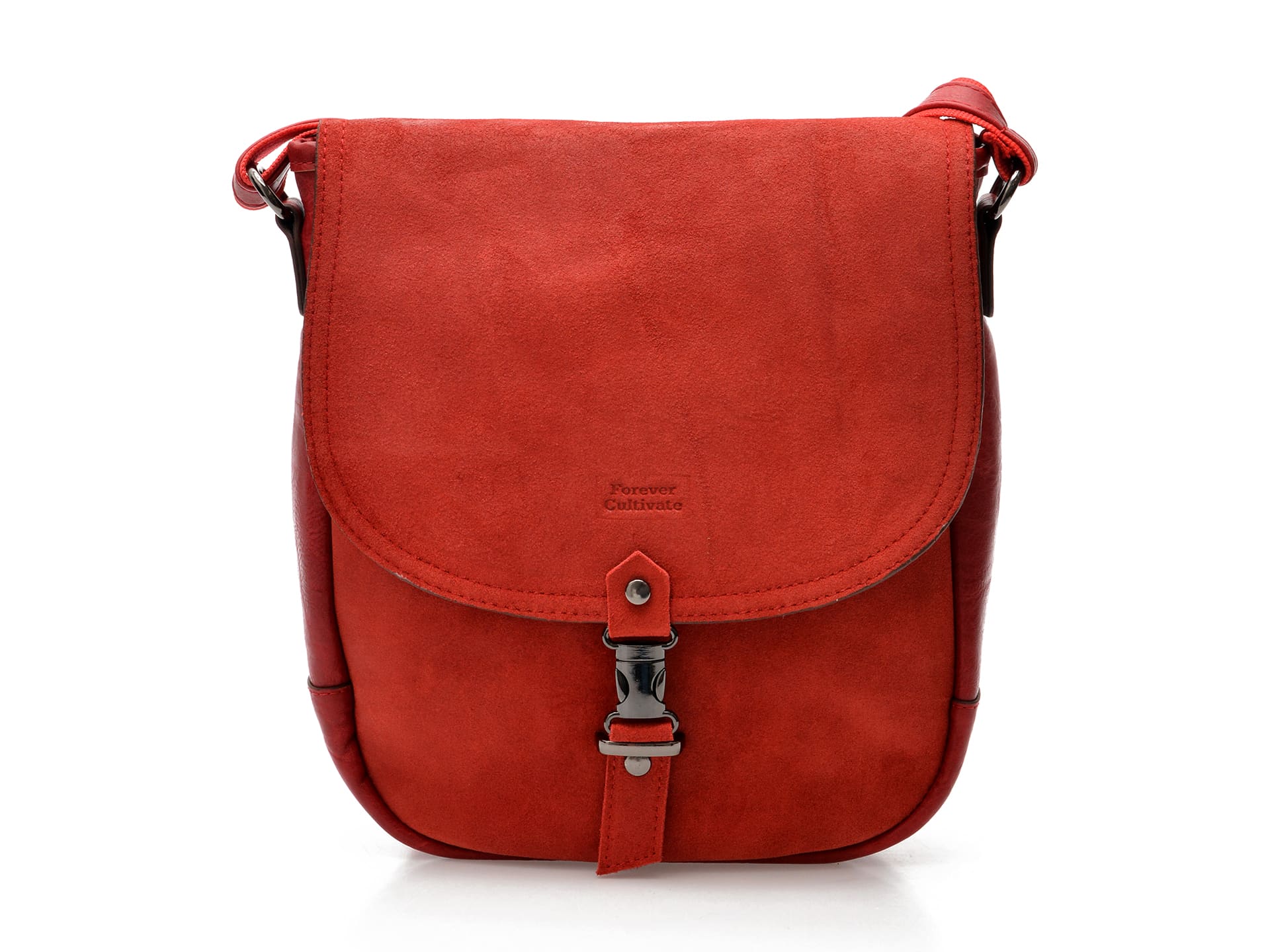 Poseta FOREVER CULTIVATE rosie, ZD274, din piele naturala