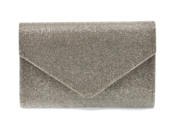 Poseta plic ALDO argintie, GEAVEN040, din meterial textil