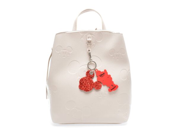 Rucsac DESIGUAL alb, SAKP04, din piele ecologica