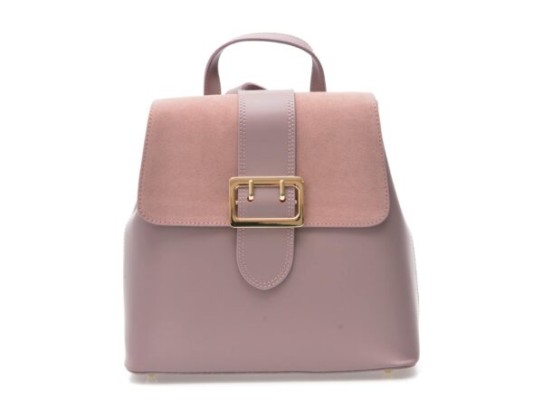 Rucsac FLAVIA PASSINI mov, AA512, din piele naturala