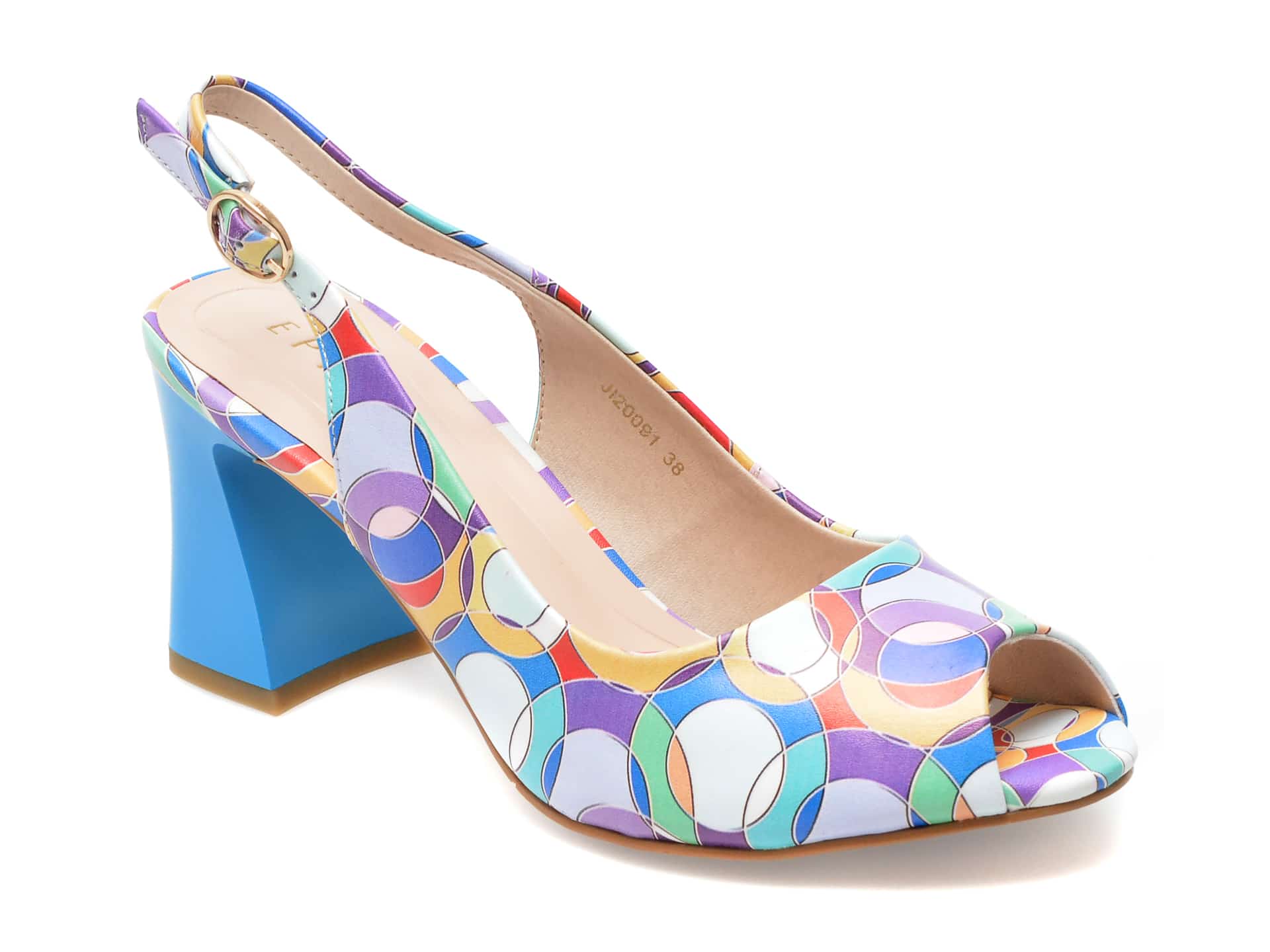 Sandale EPICA multicolor, JI20091, din piele naturala