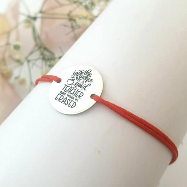 Bratara banut – Teacher influence – Argint 925 – snur reglabil