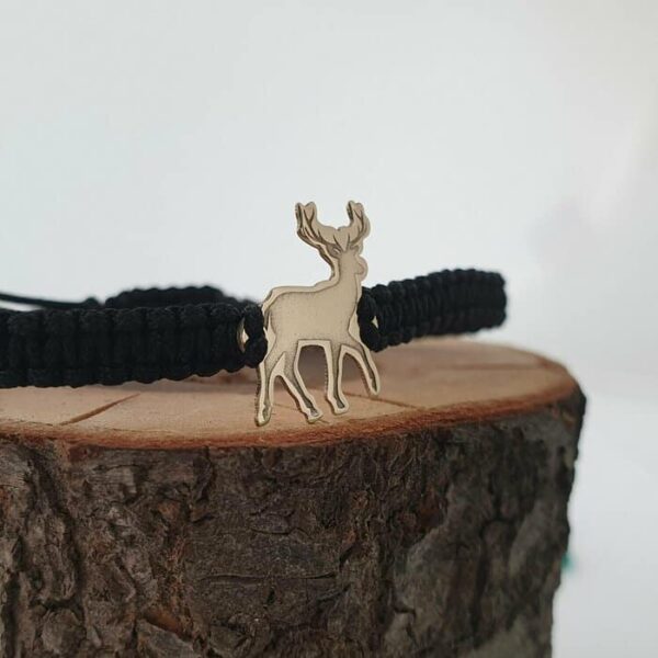 Bratara Cerb – Aur Galben 14K – Snur impletit