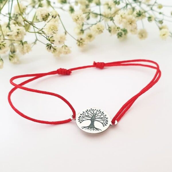 Bratara Copacul Vietii – Argint 925 – snur reglabil