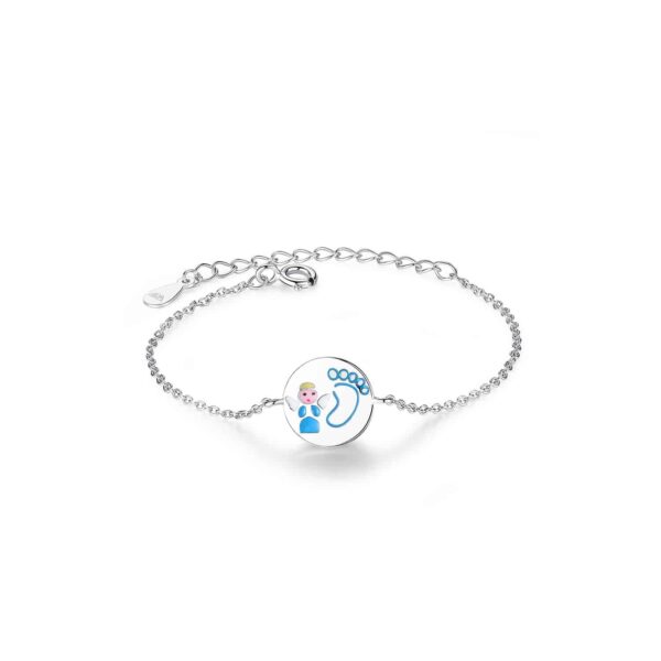 Bratara din argint cu Talpita de Ingeras