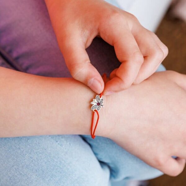 Bratara Fluture cu aripile deschise – Argint 925 – cristal Swarovski – snur reglabil