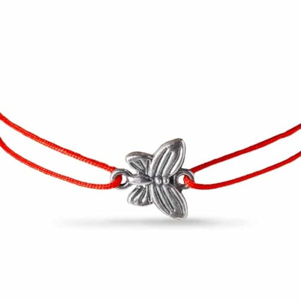 BRATARA KABBALAH FLUTURE – SNUR ROSU