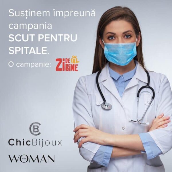 Bratara personalizata – Eroi in halate – Sustine campania Scut pentru spitale