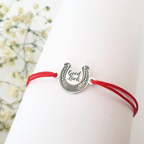 Bratara Potcoava – Good Luck – Argint 925, snur reglabil