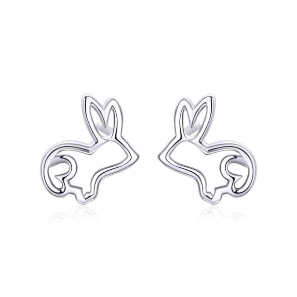 Cercei din argint Cute Rabbit