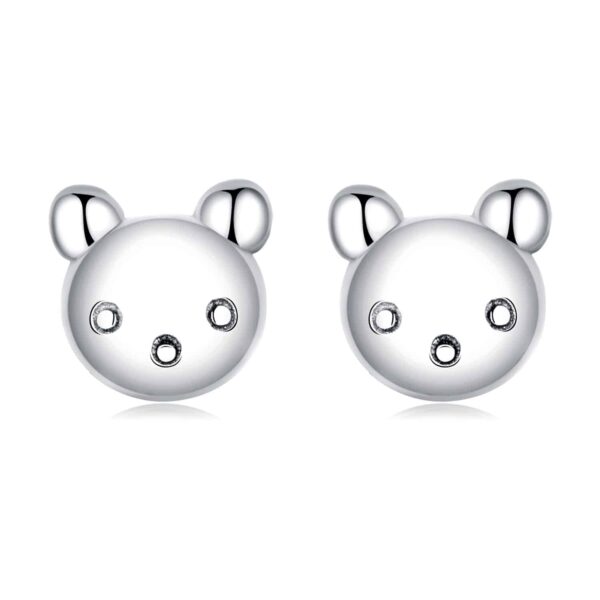 Cercei din argint Mini Bear
