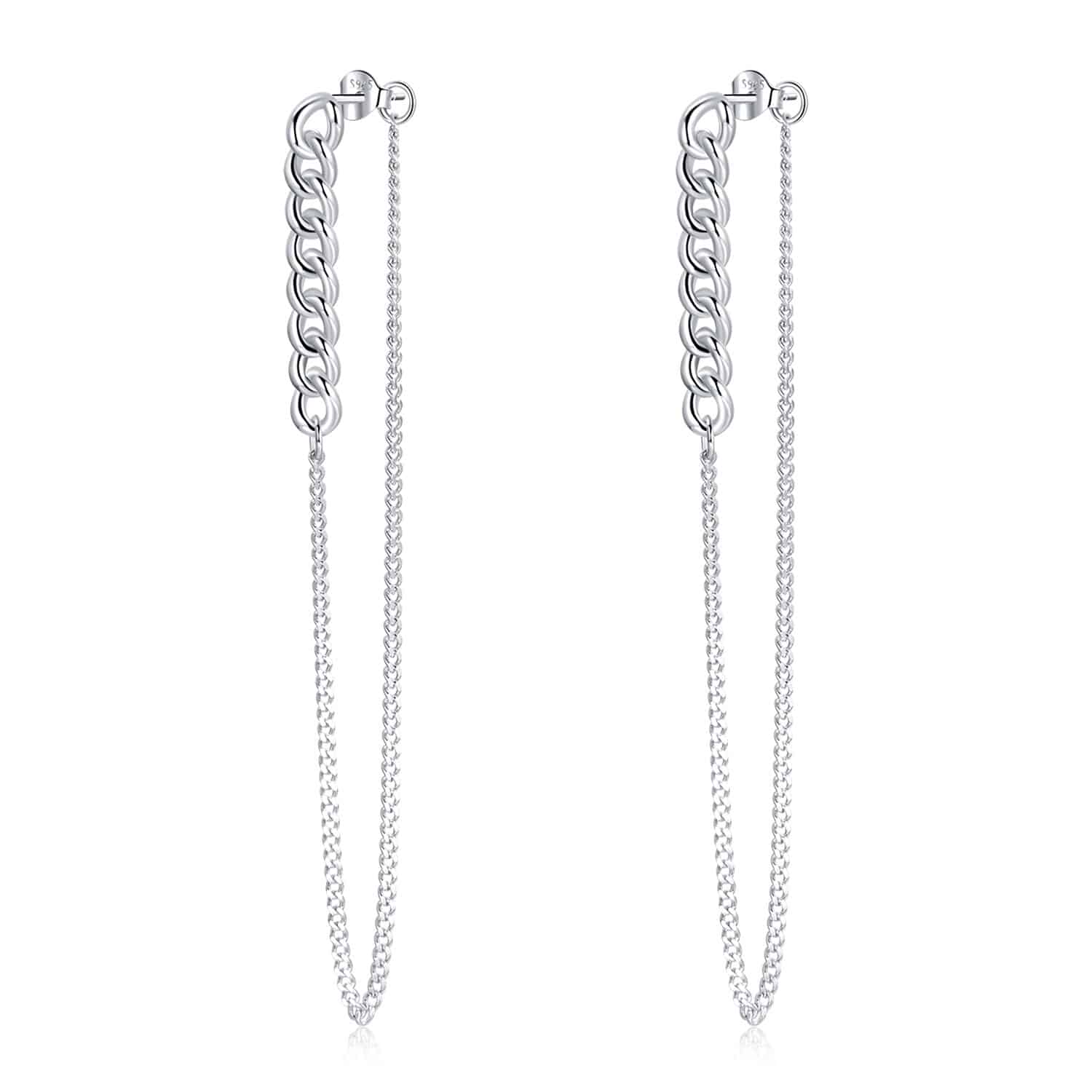 Cercei din argint Silver Long Chain