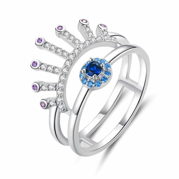 Inel din argint Cocktail Double Ring