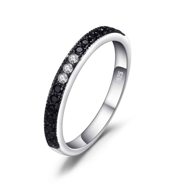 Inel din argint Glamour Black Band