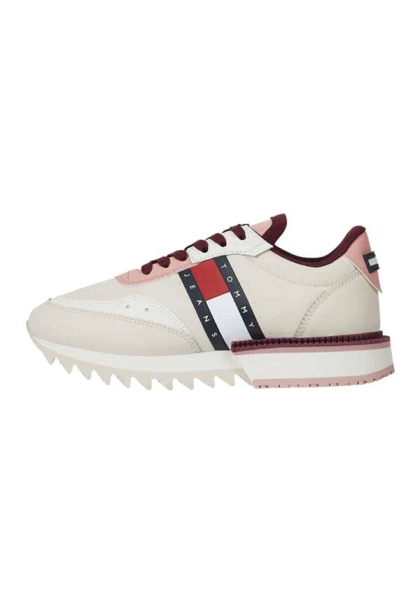 Pantofi sport low-top cu garnituri de piele