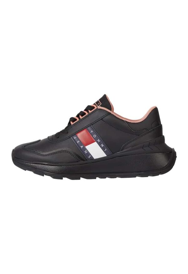 Pantofi sport low-top din piele cu logo lateral