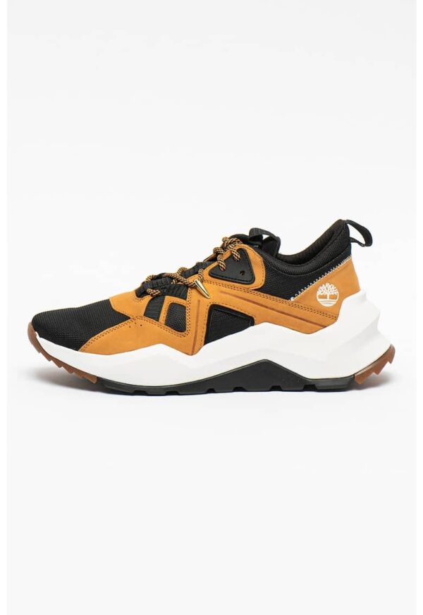 Pantofi sport cu insertii de plasa si garnituri de piele intoarsa Madbury