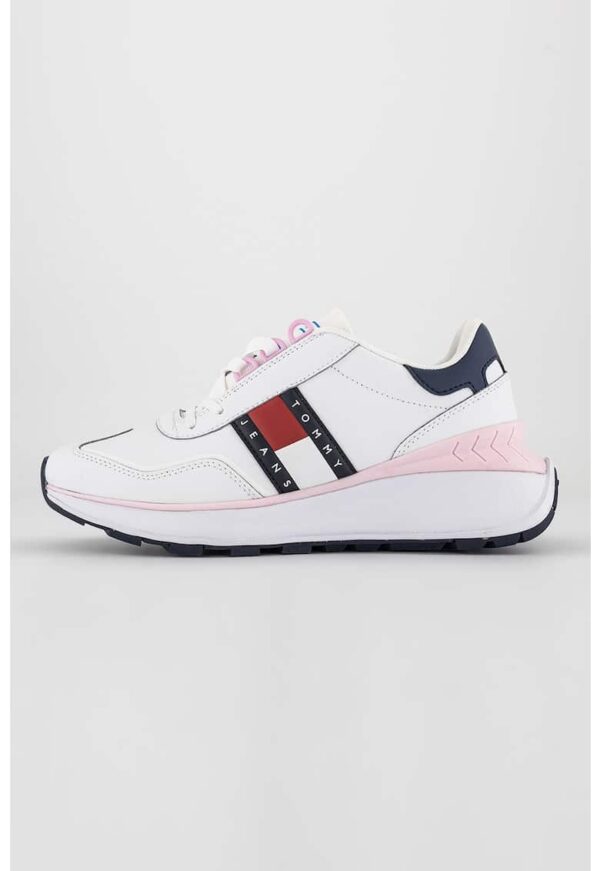 Pantofi sport low-top din piele cu logo lateral