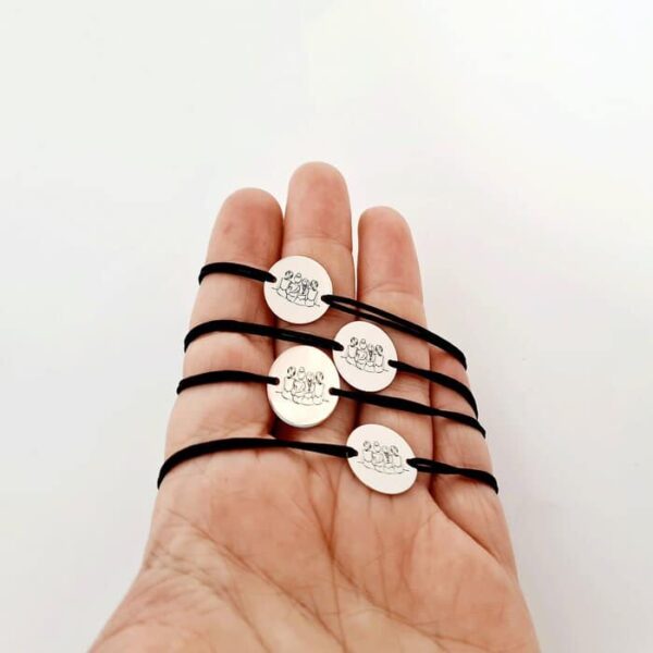 Set Cadou 4 bratari surori / prietene – banut din Argint 925, snur diverse culori