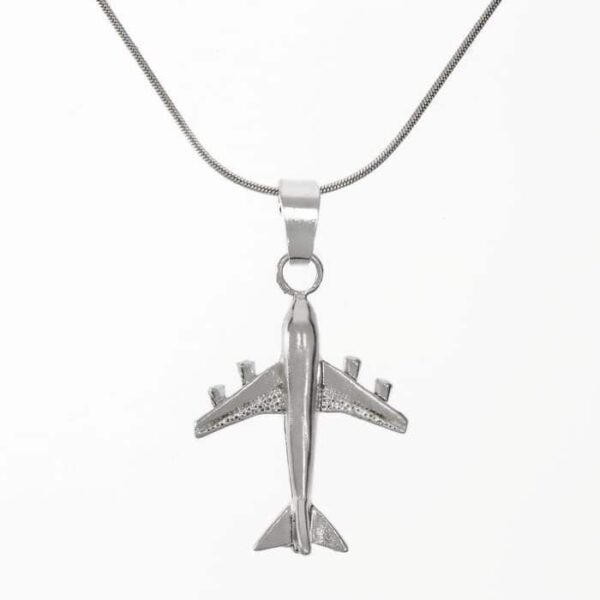 PANDANTIV AVION SILVER