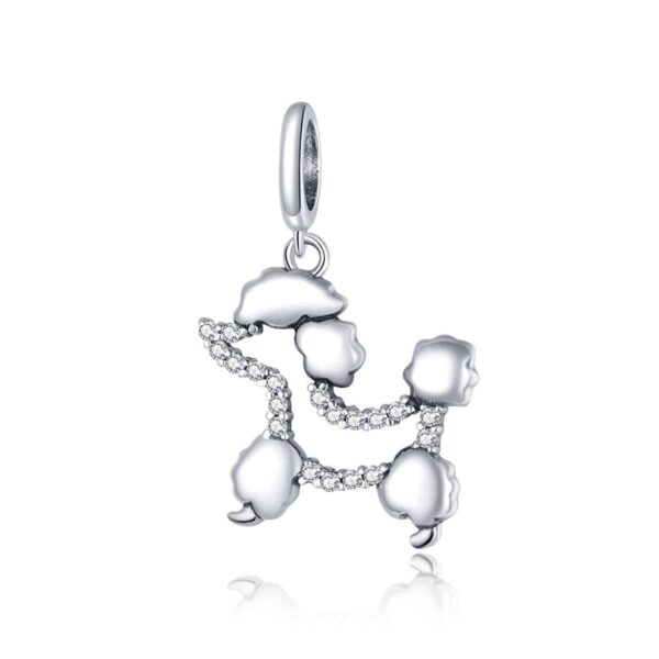 Talisman din argint Crysyal Poodle