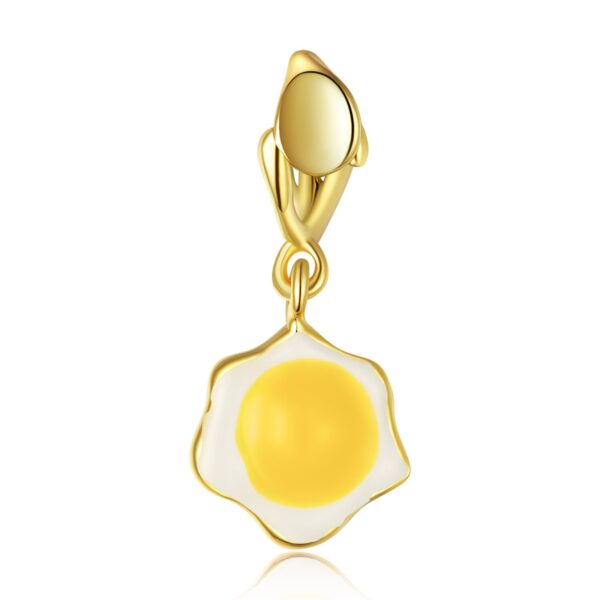 Talisman din argint Golden Cooked Egg