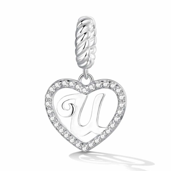 Talisman din argint Hear Letter U