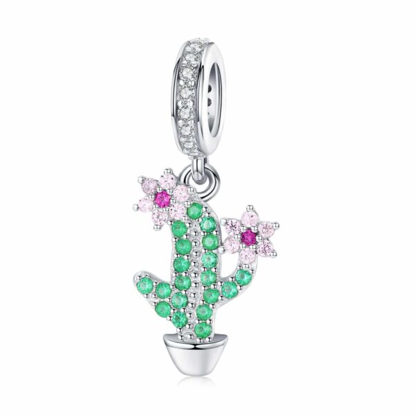 Talisman din argint Studded Cactus