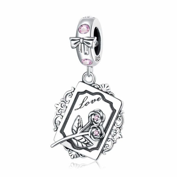 Talisman din argint Vintage Pink Roses