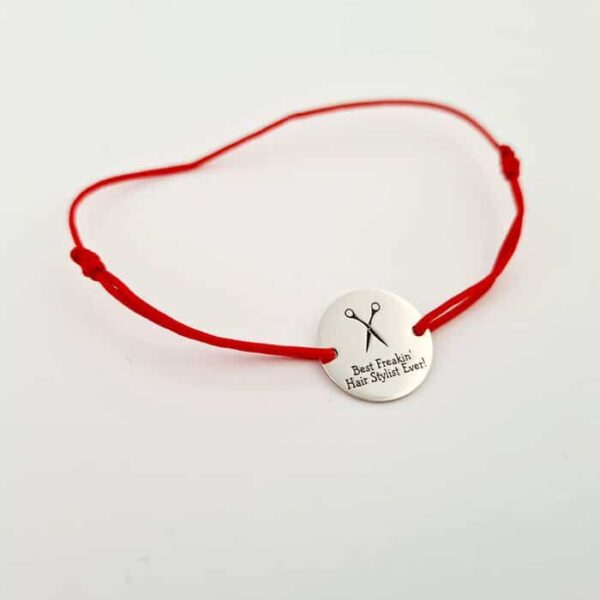 Bratara Best freakin’ hairstylist ever – snur rosu