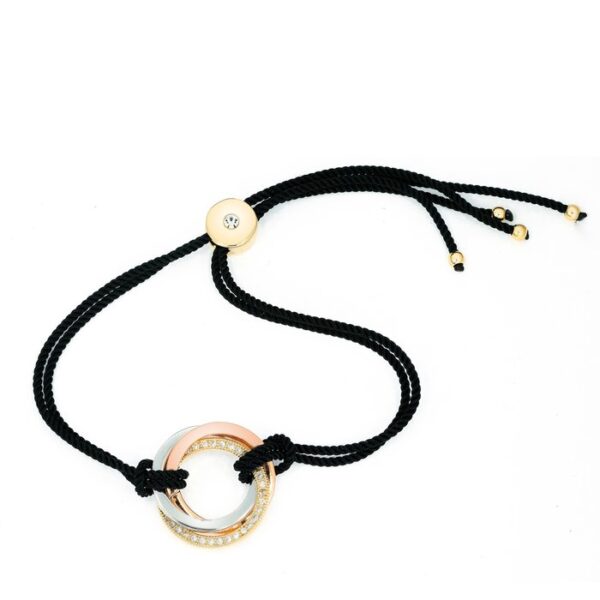 Bratara – Black Tulip – placata cu aur 18K