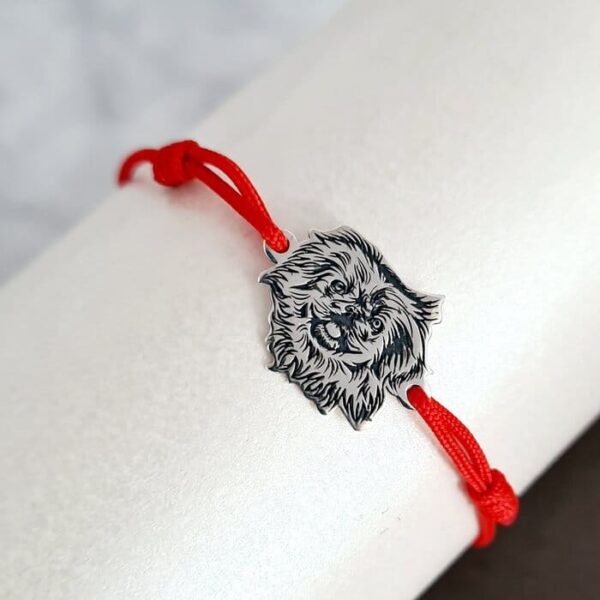 Bratara cap de Pechinez – Argint 925, snur reglabil