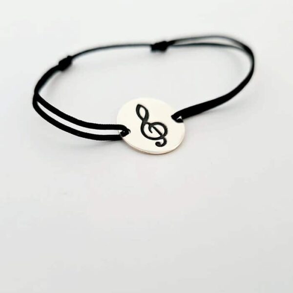 Bratara Cheia Sol – Argint 925 – Snur negru matase vegetala, reglabil