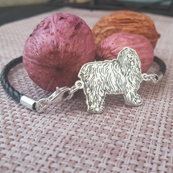 Bratara Ciobanesc Romanesc Mioritic – Argint 925, piele impletita