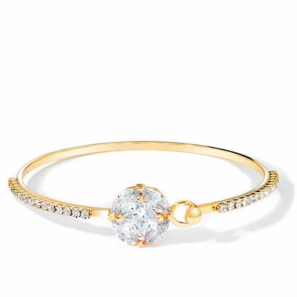 Bratara – Clear Drop Cuff – placata cu aur 18K