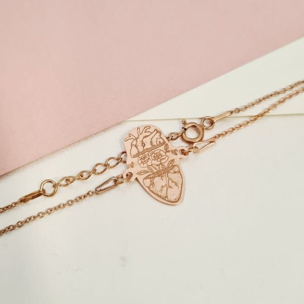 Bratara cu lantisor – Frumusetea Sufletului – Argint 925 placat cu Aur Roz 18K