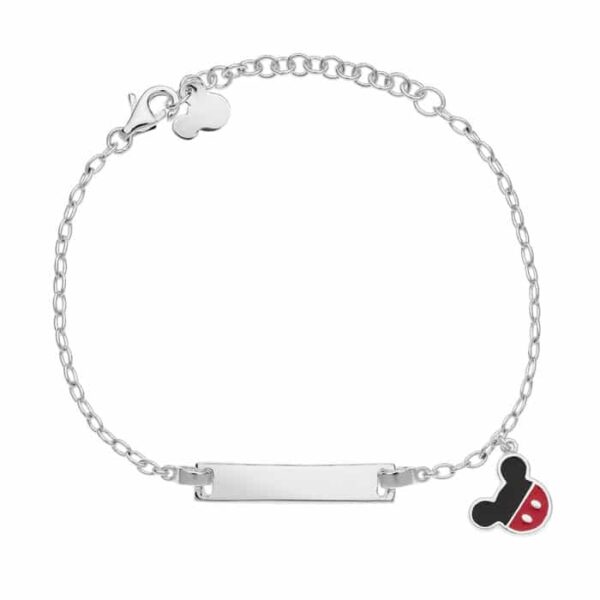 Bratara Disney placuta personalizabila Č™i Mickey Mouse – Argint 925