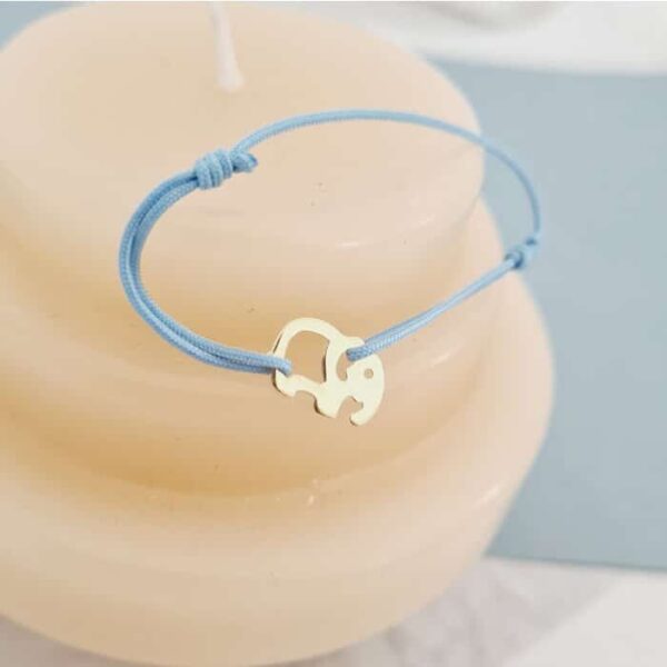 Bratara Elefant Aur 9K- cu snur reglabil