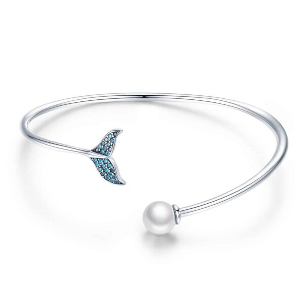 Bratara fixa din argint Mermaid’s Tale