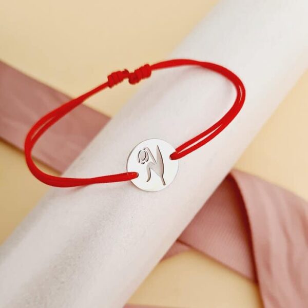 Bratara Fragment de Lalea – Argint 925 – Snur reglabil, diverse culori