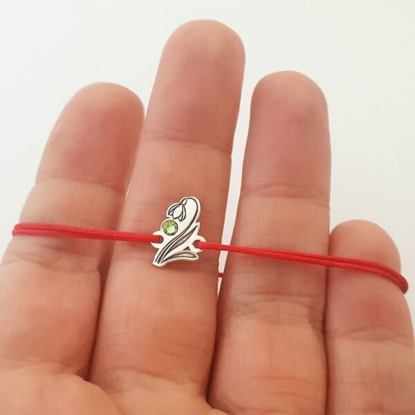 Bratara Ghiocel – Argint 925 – cristal Swarovski – snur reglabil