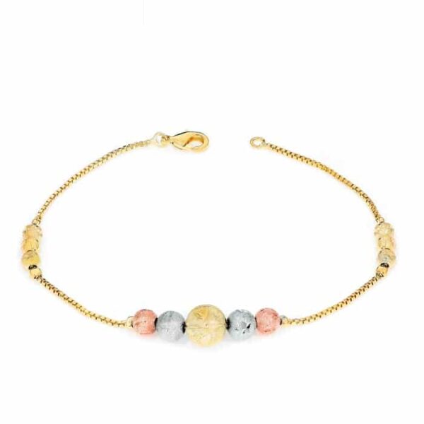 Bratara – Golden Sand Beads – placata cu aur 18K