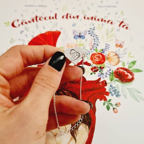 Bratara Imbratisare Mama si Bebe + Carte  Cantecul din inima ta